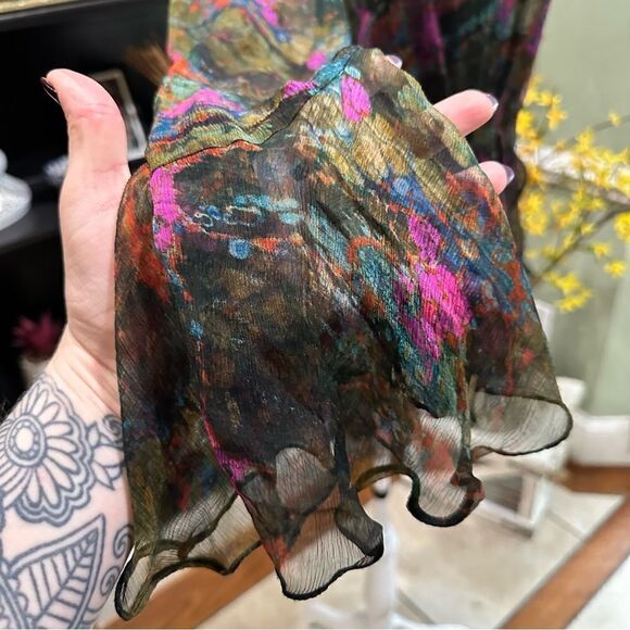 IRO Watercolor Sheer Layered Blouse Size Large - Picture 13 of 16